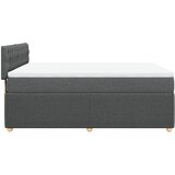  Krevet s oprugama i madracem tamnosivi 140x190 cm od tkanine | shoptok.hr