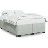 Furnova Posteljni okvir brez vzmetnice svetlo siv 140x190 cm žamet, (21937068) | Shoptok.si
