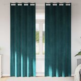  Zavjese za zamračivanje 2 pcs Tamnozelena 140 x 245 cm Baršun | shoptok.hr