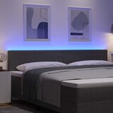  LED glava kreveta Svijetlo siva 200 cm Kordura tekstil | shoptok.hr