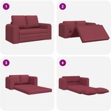  Krevet na razvlačenje 60cm Vinska crvena tkanina | shoptok.hr