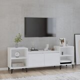 vidaXL TV omarica visok sijaj bela 160x35x55 cm inženirski les Cene