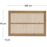 Kave Home Vzglavje iz masivnega hrasta v naravni barvi 105x70 cm Beyla – | Shoptok.si