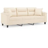 Maison Chic kavč - Sofa - Kanape z blazinami bež 180 cm tkanina iz mikrovlaken, (21726946)