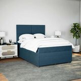  box spring s madracem plavi 160 x 200 cm baršunasti | shoptok.hr