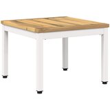 Stolić za kavu Bijela 50 x 48,5 x 36 cm Čvrsto drvo akacije | shoptok.hr