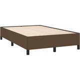 vidaXL Box spring postelja z vzmetnico temno rjava 120x190 cm blago, (21111262) | Shoptok.si