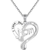 IZMAEL Ogrlica I Love You Mom - Srebrna | shoptok.hr