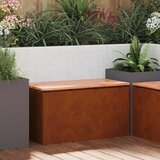  Vrtna klupa Rđa 80 x 40 x 43 cm Otporni čelik | shoptok.hr