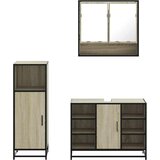 vidaXL 3-dijelni set kupaonskog namještaja boja hrasta sonome drveni | shoptok.hr