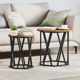 vidaXL Staro les Les in kovina Srednje Dekorativni vložki Kavni table | Shoptok.si