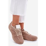 Boto Ladies Sports Shoes Made Of Eco Suede Dark Beige Dorella | ePonuda.com
