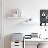  Plutajuće zidne police 2 kom bijele 60 x 23,5 x 3,8 cm MDF | Eponuda.com