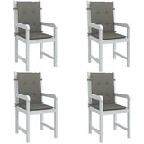 vidaXL Blazina za stol 4 kosi melanž temno siva 100x50x4 cm blago Cene