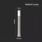  Spoljna lampa sa senzorom 1xE27/60W/230V IP44 80cm mat hrom | Eponuda.com