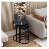 Hanah home Gloria Black Set od 3 stola, crna | Eponuda.ba