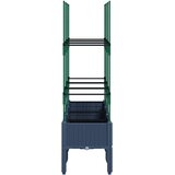  Vrtna sadilica s rešetkom plava siva 120 x 40 x 142,5 cm PP | Eponuda.ba