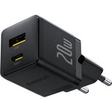 Baseus Palm stenski polnilec z USB-A in USB-C vhodoma 20W črne barve Cene