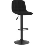 Furnova Barski stolček črn žamet, (21948886) | Shoptok.si