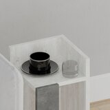 Livetastic Majhna Nočna Omarica Elos, Bela, Siva | Shoptok.si