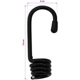  Kuke 12 kom. Crna 10 mm x 5 cm Čelik | shoptok.hr
