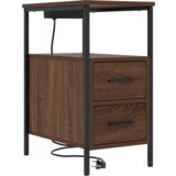 vidaXL Noćni ormar Smeđi hrast 30 x 48 x 61 cm Konstruirano drvo | shoptok.hr