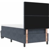  s opruga kutije Tamno siva 190 x 90 cm Baršun | shoptok.hr