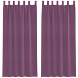 vidaXL Voile zavjese s petljama 2 kom. ljubičaste 140x225 cm - Ljubičasta 140 x 225 cm 1 s petljama | shoptok.hr
