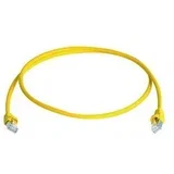 L00002A0116 RJ45 omrežni kabel CAT6a S/FTP 3 m rumena ognjevaren, z zaščitnim zapornim zatičem, ognjevaren, brez halogena, UL-certificiran, (20417635)