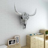  Zidna dekoracija u Obliku Lubanje Aluminijska Srebrna | shoptok.hr