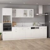 vidaXL Ormarić za mikrovalnu pećnicu bijeli 60 x 57 x 207 cm drveni | shoptok.hr