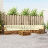  Set vanjskih sofa 7 kom. Prirodna i krem | shoptok.hr