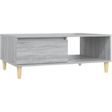 Maison Chic Klubska mizica - kavna mizica - Nizka mizica siva sonoma 90x60x35 cm inženirski les, (21752488) Cene