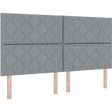 vidaXL Svetlo siva škatlasta postelja z vzmetnico in klopjo 180x200 cm Tkanina, (22083131) | Shoptok.si