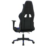  Masažni igralni stol z oporo za noge črno in Modra umetno usnje, (21152315) | Shoptok.si