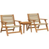  Vrtne stolice s stolom 3 kom Bež Masivno drvo Acacia | shoptok.hr