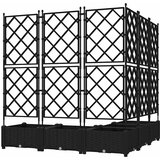  Vrtna saksija 5 pcs Crna 120 x 120 x 125,5 cm Plastika | shoptok.hr