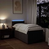  Box spring postelja z vzmetnico temno rjava 90x200 cm blago, (21305469) | Shoptok.si
