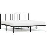  Metalni okvir za krevet s uzglavljem crni 183x213 cm | Eponuda.com