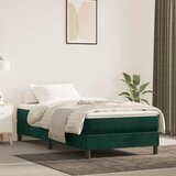 Box spring krevet s madracem tamnozeleni 120x200 cm baršunasti | shoptok.hr