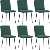 Maison Chic Jedilni stoli - Vzorci stoli 6 kosov temno zelen žamet A1392, (22031649) | Shoptok.si