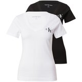 Calvin Klein Jeans Majica črna / off-bela Cene