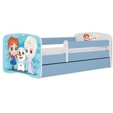HAPPYKIDS Dječji krevet Dreamy Frozen 160x80 sa madracem bez ladice Plava | shoptok.hr
