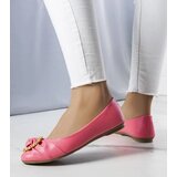 Gemre Pink ballet flats with gold ornament Antoinette | Shoptok.si