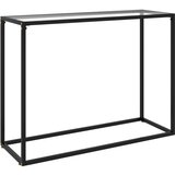 vidaXL Konzolna mizica prozorna 100x35x75 cm kaljeno steklo, (20625521) Cene