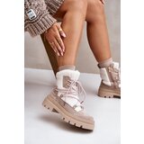 Kesi Ankle boots with sheepskin beige Merilana | shoptok.hr