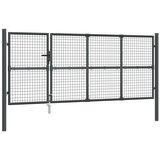 vidaXL Mrežasta vrtna vrata antracitna 350x175 cm pocinkano jeklo, (20768684) Cene