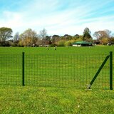 vidaXL euro ograda 10 x 0,8 m čelična zelena Cijene
