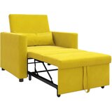 SOFA na razvlačenje Singl s kotačima Žuta Baršun | shoptok.hr