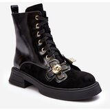 Kesi Fashionable Women's Zipper Ankle Boots with Trimmings D&A Black | Shoptok.si